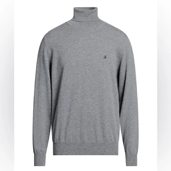 Brooksfield Gray Wool Turtleneck Sweater Men's Large Size 50 - Picture 1 of 7